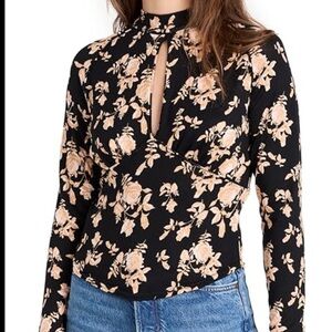 Free people floral top size M